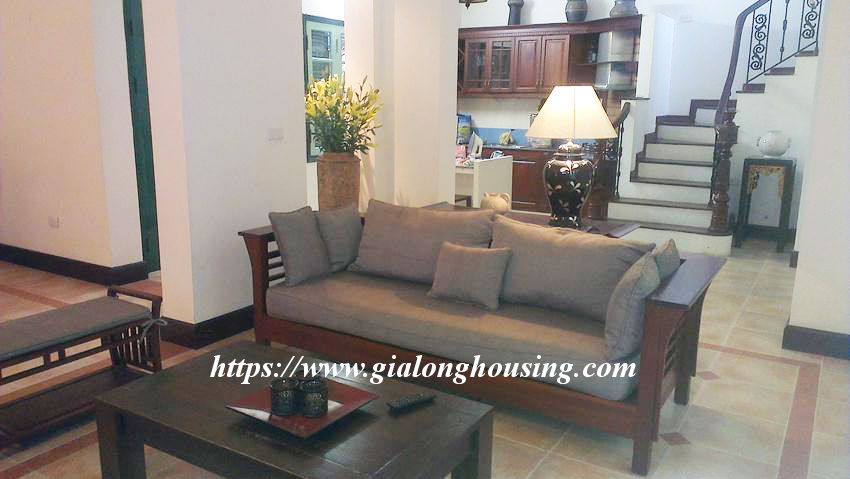 Fully furnished garden house in Tran Khat Chan for rent 3