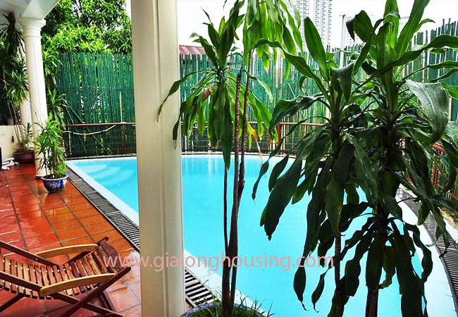 Swimming pool house for rent in To Ngoc Van street 4