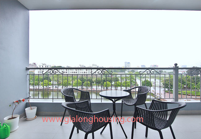 Lake view apartment for rent in Trinh Cong Son street 8