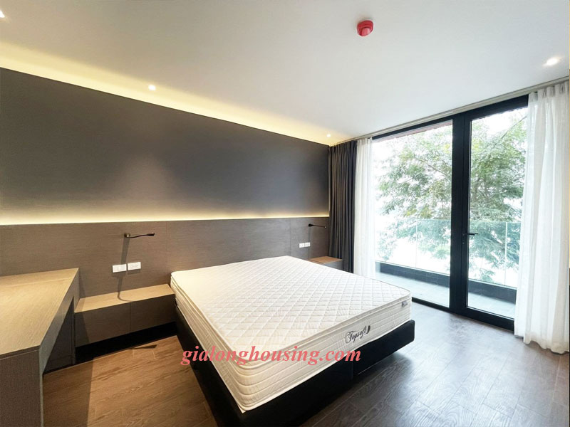 Lake view, duplex apartment for rent in Truc Bach area 10