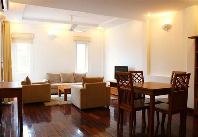 Beautiful serviced apartment in Quang An for rent 