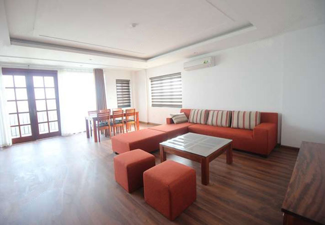 Brand new serviced apartment for rent in Tay Ho with big balcony 