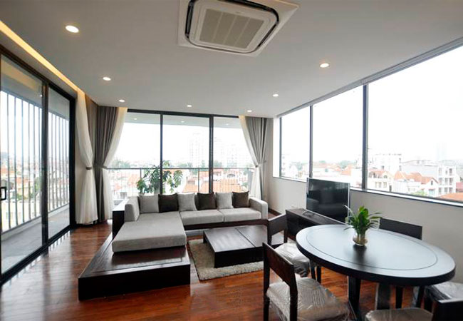 Brand new spacious apt for rent with pool in Tay Ho Hanoi