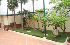 House with large yard for rent in To Ngoc Van street