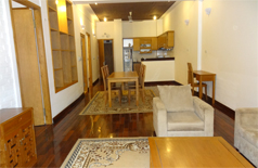 Lake view apartment for rent in Xuan dieu street,balcony,nice furnished