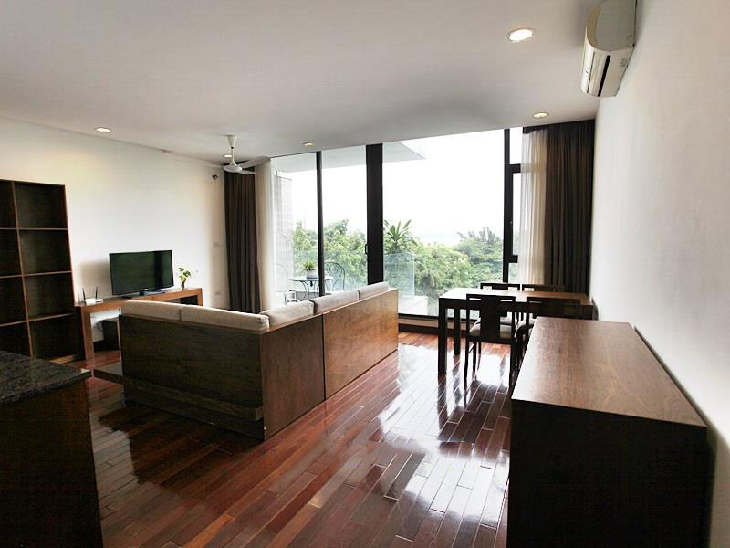 Lakefront apartment for rent in To Ngoc Van Hanoi