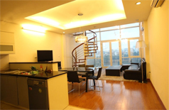 Penthouse apartment for rent in Tran Vu street,Truc bach area