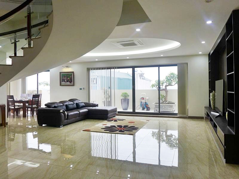 Spacious and new duplex apartment for rent in Au Co Hanoi