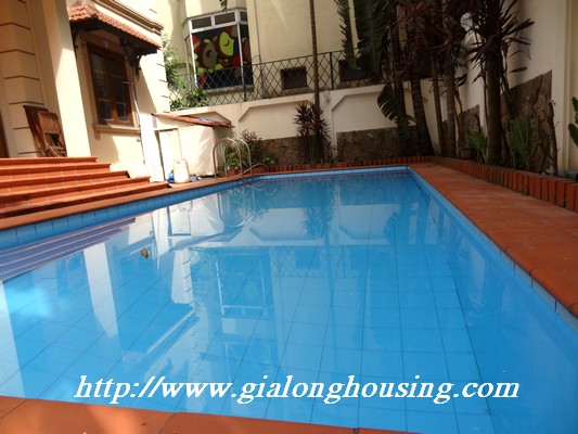 Villa for rent in Tay Ho Hanoi with swimming pool 3