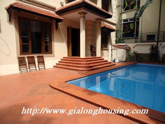 Villa for rent in Tay Ho Hanoi with swimming pool 5