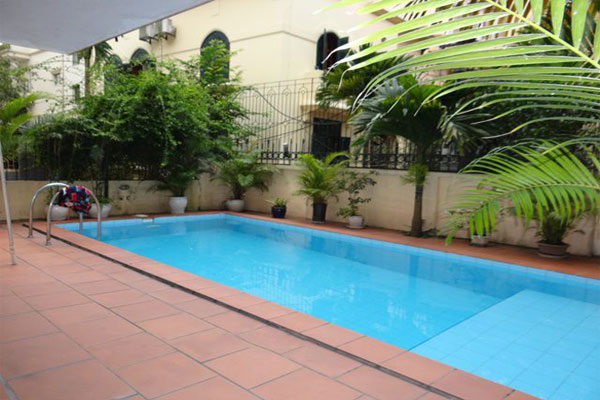 Villa with swimming pool for rent in Tay Ho district, Hanoi